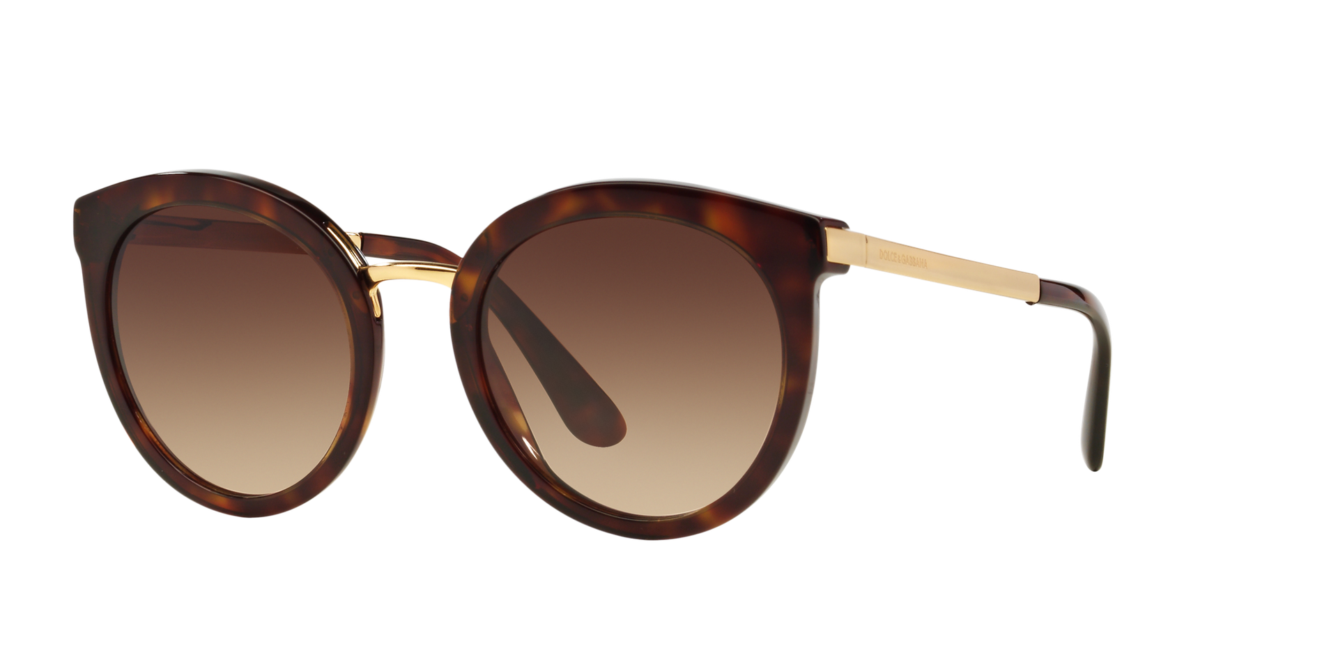 Dolce & Gabbana Woman Dolce & Gabbana DG4268 502/13 Sunglasses Acetate Turtle Brown Round Normal Shaded - Image 1