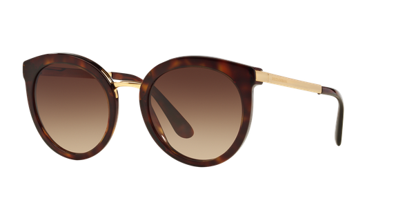 Dolce & Gabbana Woman Dolce & Gabbana DG4268 502/13 Sunglasses Acetate Turtle Brown Round Normal Shaded