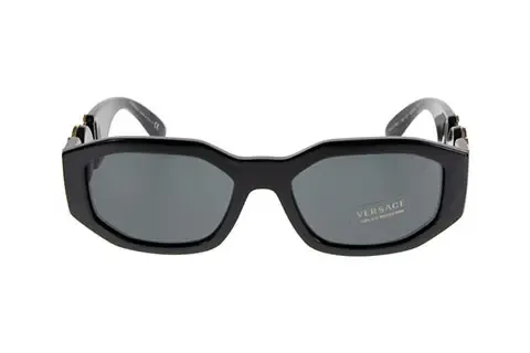 Versace Mężczyzna Versace VE4361 GB1/87 Okulary przeciwsłoneczne Nylon Czarny Szary Geometryczny Normalna Zacieniony - Thumbnail 2