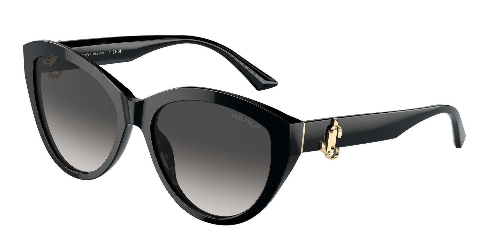 Jimmy Choo Kobieta Jimmy Choo JC5007 50008G Okulary przeciwsłoneczne Acetat Czarny Szary Pantos Normalna Zacieniony - Image 1