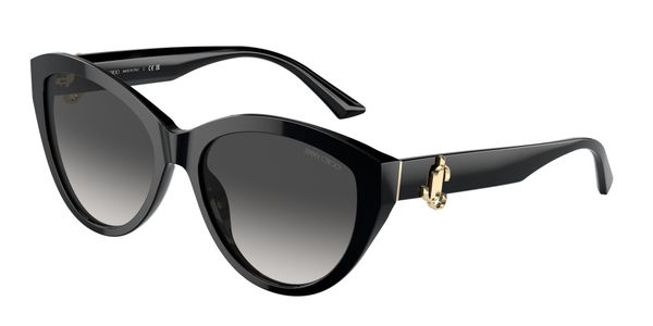 Jimmy Choo Kobieta Jimmy Choo JC5007 50008G Okulary przeciwsłoneczne Acetat Czarny Szary Pantos Normalna Zacieniony