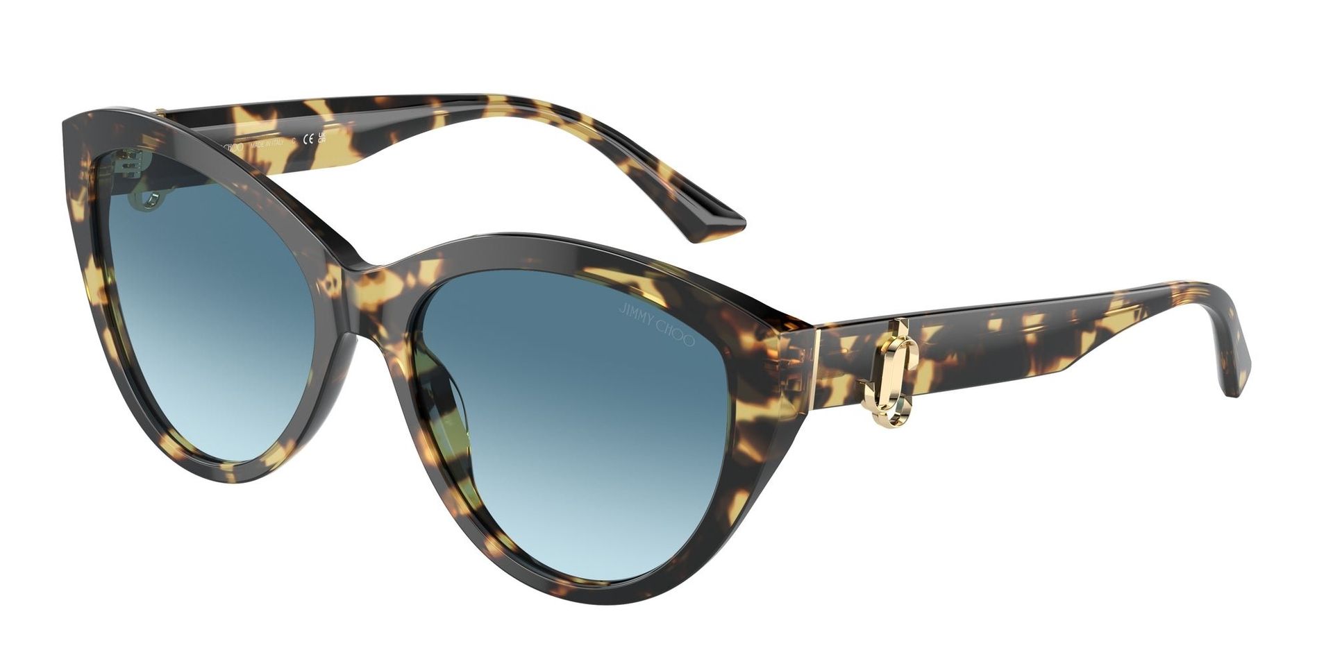 Jimmy Choo JC5007 500419 Woman Sunglasses Acetate Havana Blue Pantos Normal Shaded - Image 1