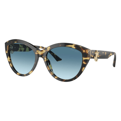Jimmy Choo JC5007 500419 Woman Sunglasses Acetate Havana Blue Pantos Normal Shaded - Thumbnail 2