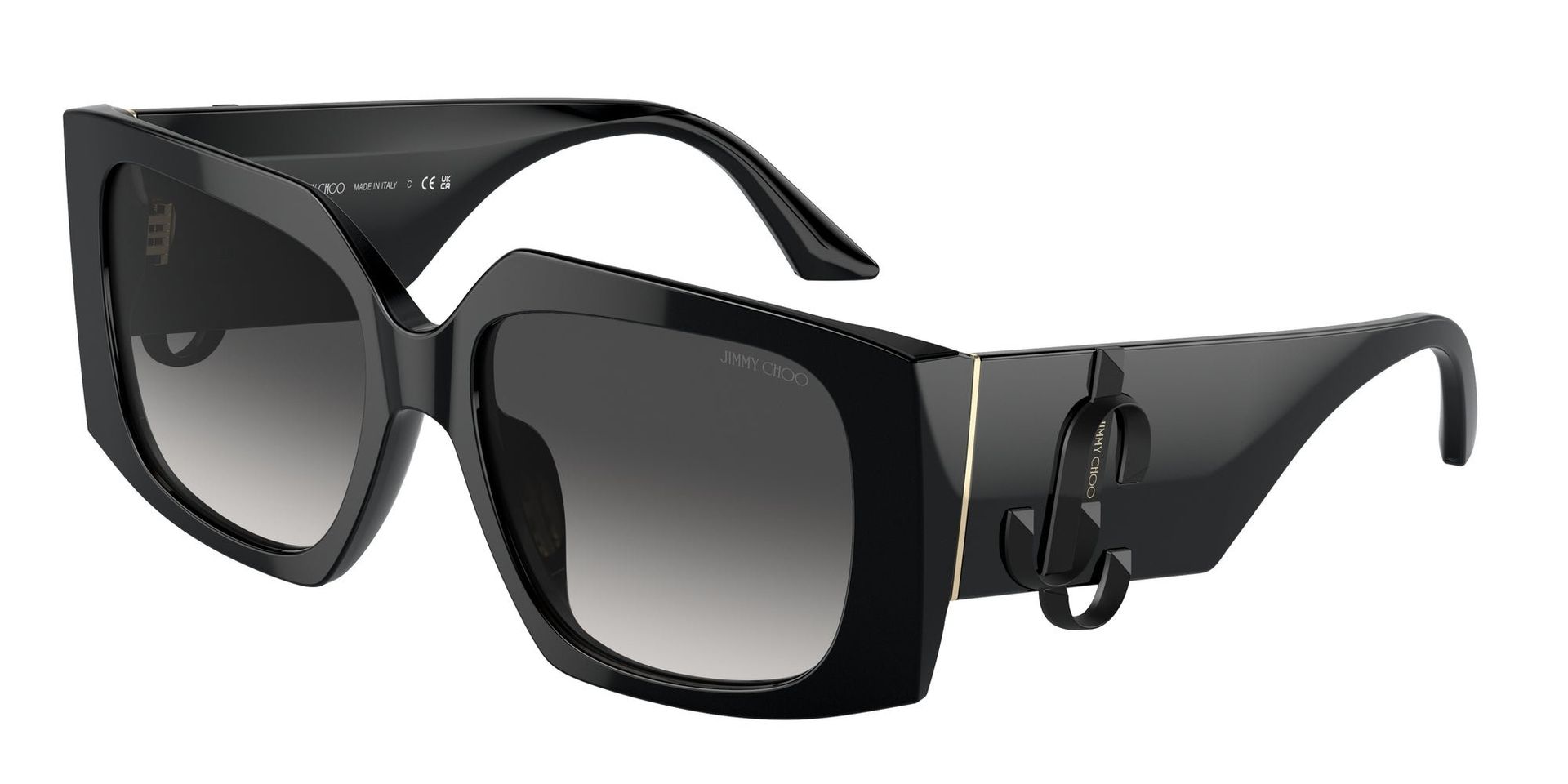 Jimmy Choo Kobieta Jimmy Choo JC5006U 50008G Okulary przeciwsłoneczne Acetat Czarny Szary Motyl Normalna Zacieniony - Image 1