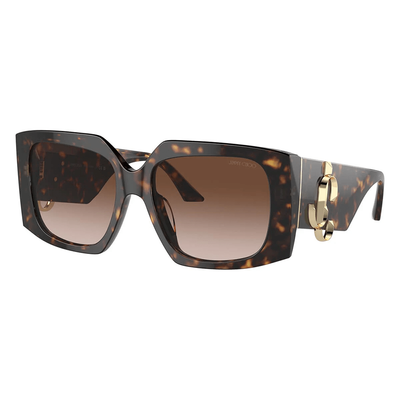 Jimmy Choo Kobieta Jimmy Choo JC5006U 500213 Okulary przeciwsłoneczne Acetat Hawana Brązowy Motyl Normalna Zacieniony - Thumbnail 2