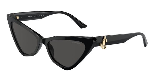 Jimmy Choo Kobieta Jimmy Choo JC5008 500087 Okulary przeciwsłoneczne Acetat Czarny Szary Cat Eye Normalna