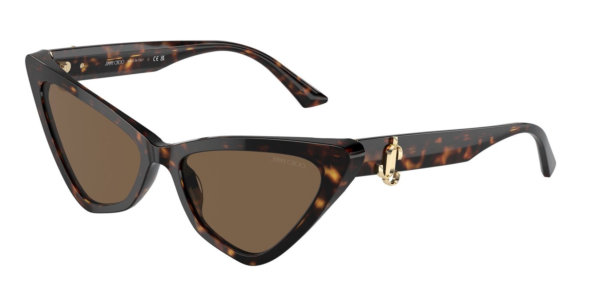 Jimmy Choo Kobieta Jimmy Choo JC5008 500273 Okulary przeciwsłoneczne Acetat Hawana Brązowy Cat Eye Normalna - Image 1