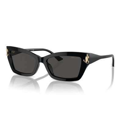 Jimmy Choo Kobieta Jimmy Choo JC5011U 500087 Okulary przeciwsłoneczne Acetat Czarny Szary Cat Eye Normalna - Thumbnail 2