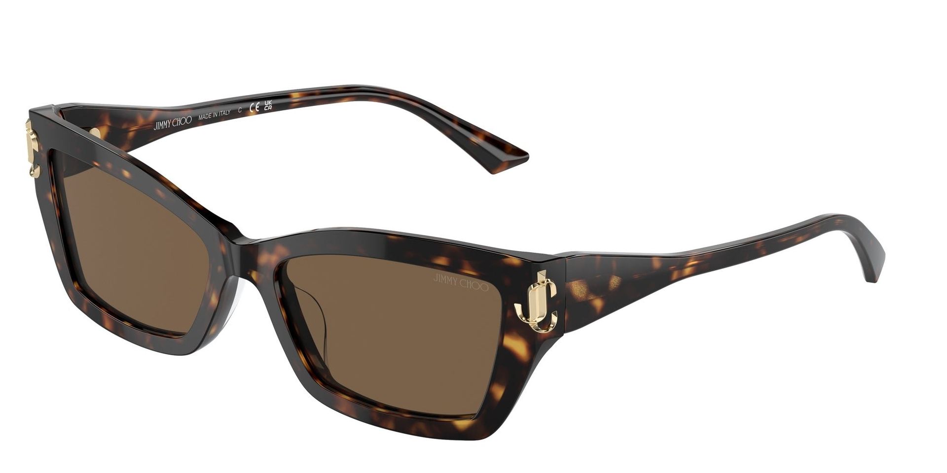 Jimmy Choo Kobieta Jimmy Choo JC5011U 500273 Okulary przeciwsłoneczne Acetat Hawana Brązowy Cat Eye Normalna - Image 1