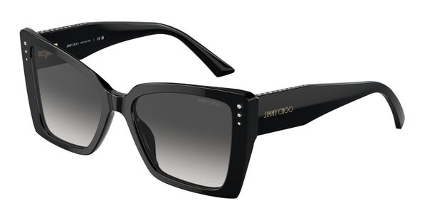 Jimmy Choo Kobieta Jimmy Choo JC5001B 50008G Okulary przeciwsłoneczne Acetat Czarny Szary Motyl Normalna Zacieniony