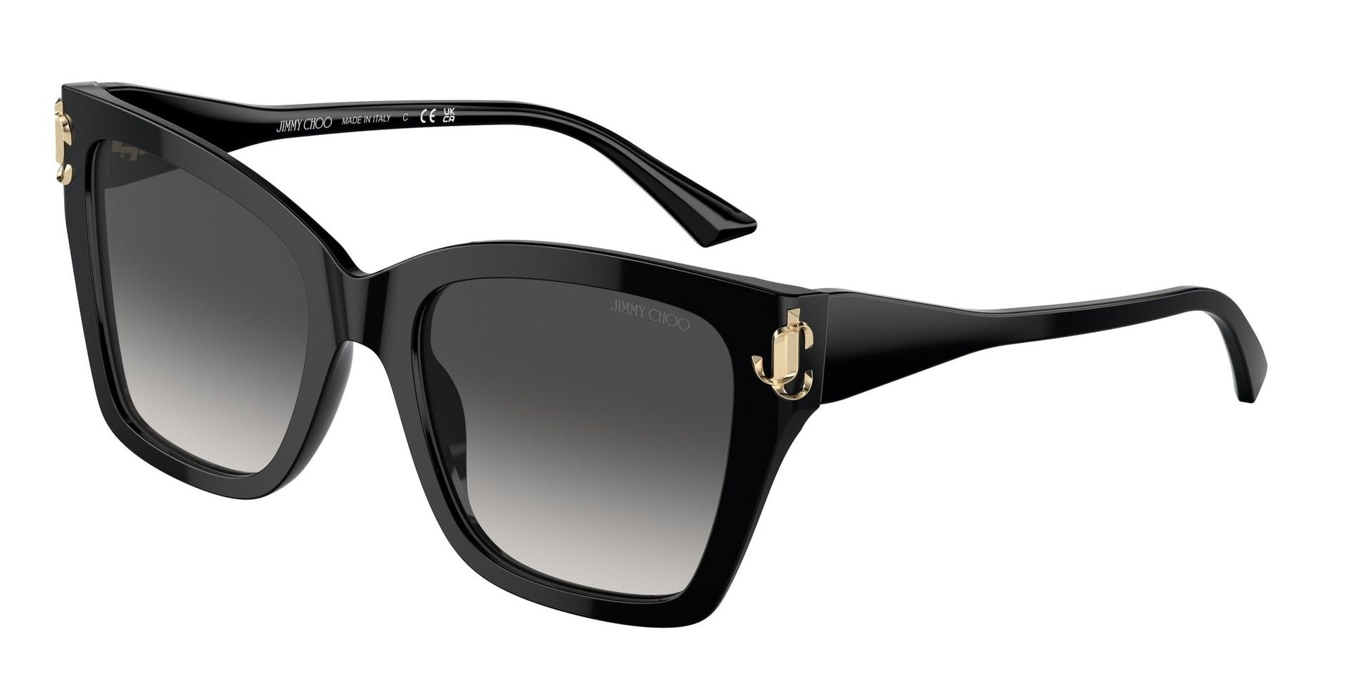 Jimmy Choo Kobieta Jimmy Choo JC5012 50008G Okulary przeciwsłoneczne Acetat Czarny Szary Kwadratowy Normalna Zacieniony - Image 1