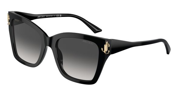 Jimmy Choo Kobieta Jimmy Choo JC5012 50008G Okulary przeciwsłoneczne Acetat Czarny Szary Kwadratowy Normalna Zacieniony