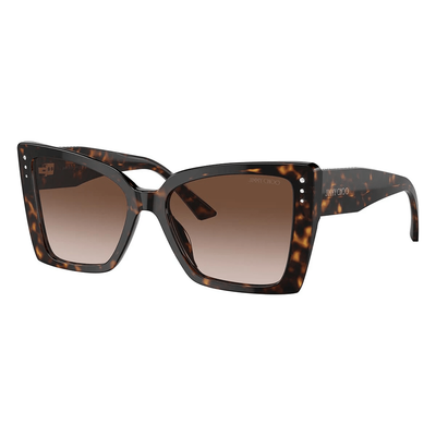Jimmy Choo Kobieta Jimmy Choo JC5001B 500213 Okulary przeciwsłoneczne Acetat Hawana Brązowy Motyl Normalna Zacieniony - Thumbnail 2