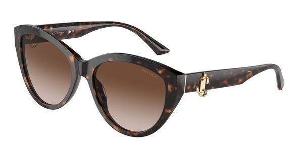 Jimmy Choo Kobieta Jimmy Choo JC5007 500213 Okulary przeciwsłoneczne Acetat Hawana Brązowy Pantos Normalna Zacieniony