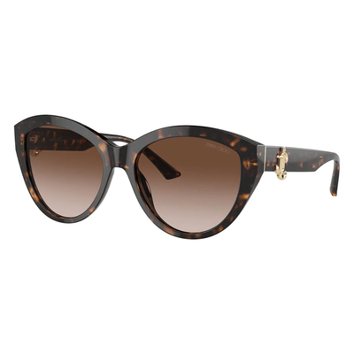 Jimmy Choo Kobieta Jimmy Choo JC5007 500213 Okulary przeciwsłoneczne Acetat Hawana Brązowy Pantos Normalna Zacieniony - Thumbnail 2