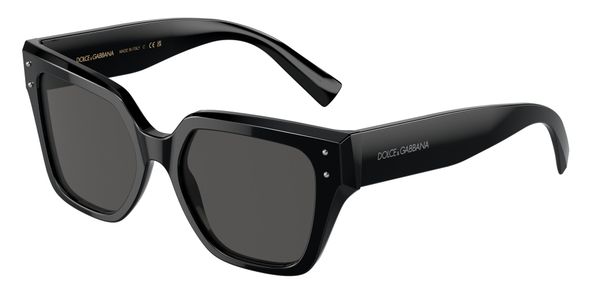 Dolce & Gabbana Kobieta Dolce & Gabbana DG4471 501/87 Okulary przeciwsłoneczne Acetat Czarny Szary Kwadratowy Normalna