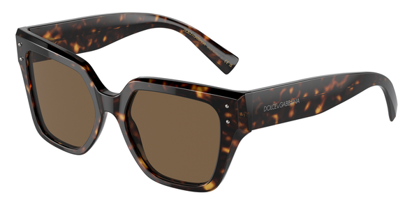 Dolce & Gabbana Woman Dolce & Gabbana DG4471 502/73 Sunglasses Acetate Turtle Brown Squared Normal - Thumbnail 2