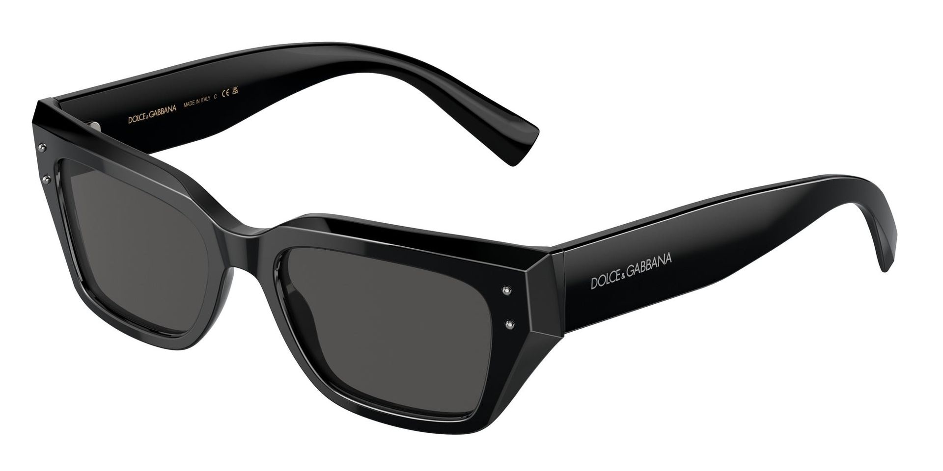 Dolce & Gabbana Kobieta Dolce & Gabbana DG4462 501/87 Okulary przeciwsłoneczne Acetat Czarny Szary Cat Eye Normalna - Image 1