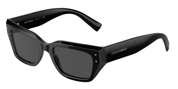 Dolce & Gabbana Kobieta Dolce & Gabbana DG4462 501/87 Okulary przeciwsłoneczne Acetat Czarny Szary Cat Eye Normalna