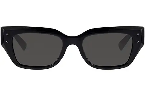 Dolce & Gabbana Kobieta Dolce & Gabbana DG4462 501/87 Okulary przeciwsłoneczne Acetat Czarny Szary Cat Eye Normalna - Thumbnail 2