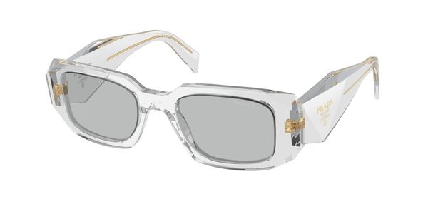 Prada Kobieta Prada PR 17WS 12R30B Okulary przeciwsłoneczne Acetat Szary Szary Kwadratowy Normalna