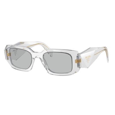 Prada Kobieta Prada PR 17WS 12R30B Okulary przeciwsłoneczne Acetat Szary Szary Kwadratowy Normalna - Thumbnail 2