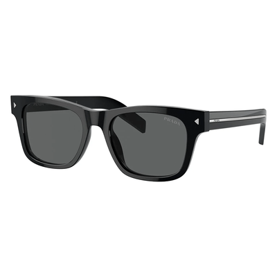 Prada Mężczyzna Prada PR A17S 16K731 Okulary przeciwsłoneczne Acetat Czarny Szary Kwadratowy Normalna - Thumbnail 2