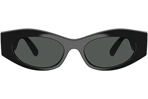 Versace Kobieta Versace VE4480U GB1/87 Okulary przeciwsłoneczne Wstrzyknięte Czarny Szary Okrągły Normalna - Thumbnail 2
