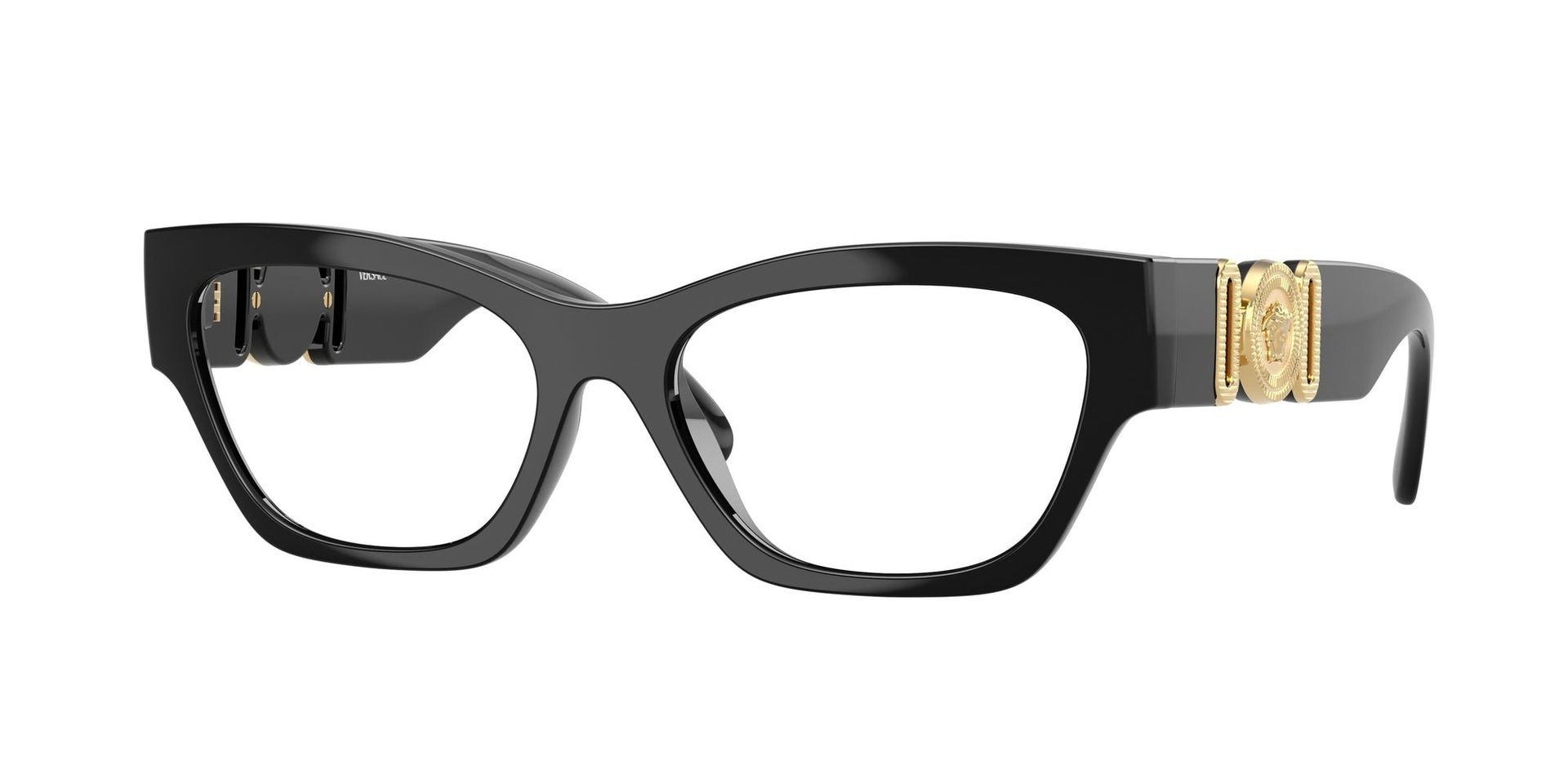 Versace Kobieta Versace VE3367U GB1 Oprawki optyczne Wstrzyknięte Czarny Cat Eye Normalna - Image 1