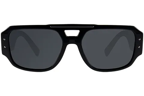 Dolce & Gabbana Mężczyzna Dolce & Gabbana DG4482 501/87 Okulary przeciwsłoneczne Acetat Czarny Szary Pilot Normalna - Thumbnail 2