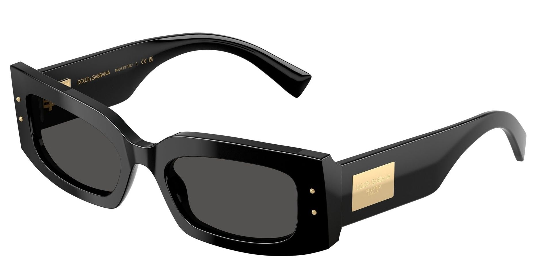 Dolce & Gabbana Kobieta Dolce & Gabbana DG4479 501/87 Okulary przeciwsłoneczne Acetat Czarny Szary Kwadratowy Normalna - Image 1