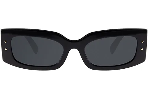 Dolce & Gabbana Kobieta Dolce & Gabbana DG4479 501/87 Okulary przeciwsłoneczne Acetat Czarny Szary Kwadratowy Normalna - Thumbnail 2