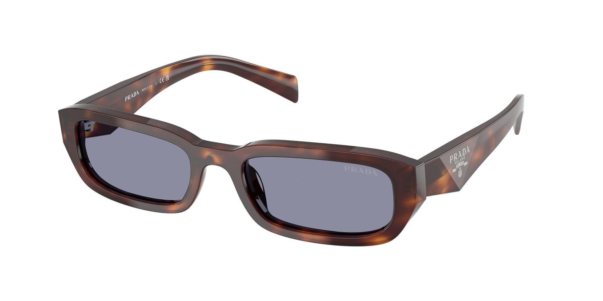 Prada Kobieta Prada PR B06S 15W03N Okulary przeciwsłoneczne Acetat Żółw Szary Kwadratowy Normalna - Image 1