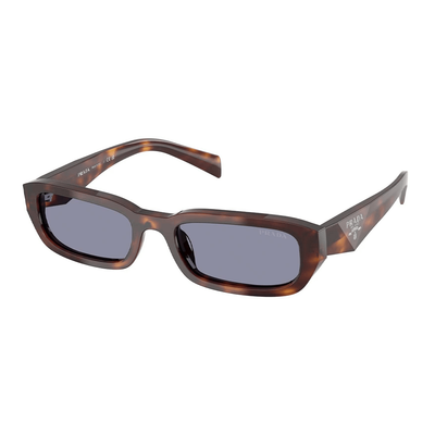 Prada Kobieta Prada PR B06S 15W03N Okulary przeciwsłoneczne Acetat Żółw Szary Kwadratowy Normalna - Thumbnail 2