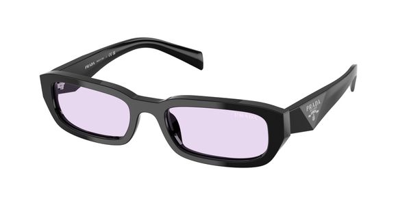 Prada Kobieta Prada PR B06S 16K40J Okulary przeciwsłoneczne Acetat Czarny Fioletowy Kwadratowy Normalna