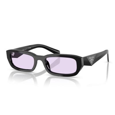 Prada Kobieta Prada PR B06S 16K40J Okulary przeciwsłoneczne Acetat Czarny Fioletowy Kwadratowy Normalna - Thumbnail 2