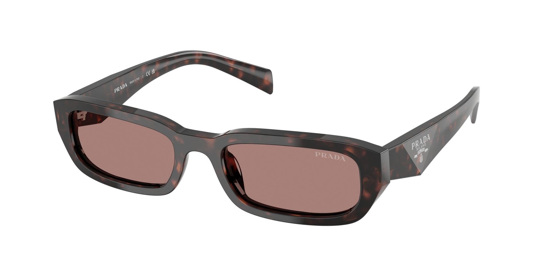 Prada Kobieta Prada PR B06S 17N60B Okulary przeciwsłoneczne Acetat Żółw Brązowy Kwadratowy Normalna - Image 1