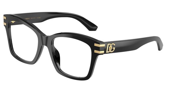 Dolce & Gabbana Kobieta Dolce & Gabbana DG3419 501 Oprawki optyczne Acetat Czarny Kwadratowy Normalna