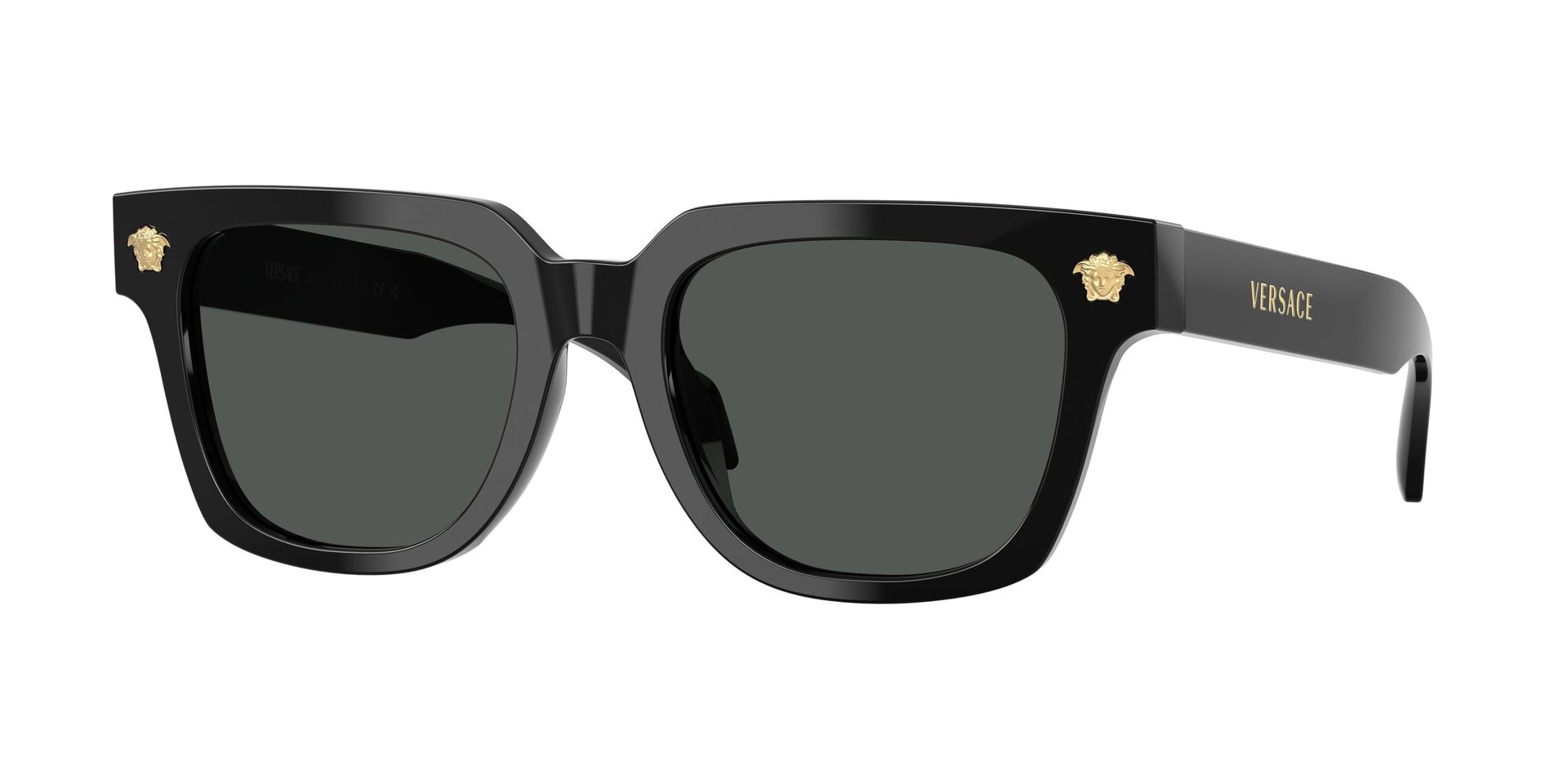 Versace Man Versace VE4510U GB1/87 Sunglasses Acetate Black Grey Squared Normal - Image 1