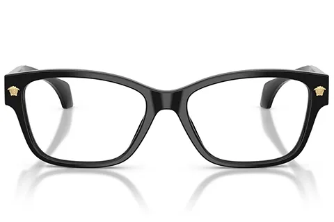 Versace Kobieta Versace VE3392 GB1 Oprawki optyczne Acetat Czarny Przezroczysty Cat Eye Normalna - Thumbnail 2