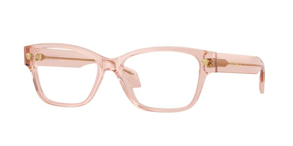 Versace Kobieta Versace VE3392 5339 Oprawki optyczne Acetat Różowy Przezroczysty Cat Eye Normalna