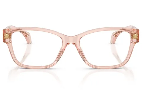 Versace Kobieta Versace VE3392 5339 Oprawki optyczne Acetat Różowy Przezroczysty Cat Eye Normalna - Thumbnail 2