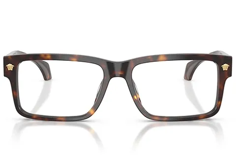 Versace Mężczyzna Versace VE3391U 108 Oprawki optyczne Acetat Żółw Przezroczysty Kwadratowy Normalna - Thumbnail 2