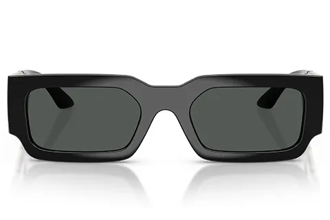 Versace Man Versace VE4506U GB1/87 Sunglasses Injected Black Grey Squared Normal - Thumbnail 2