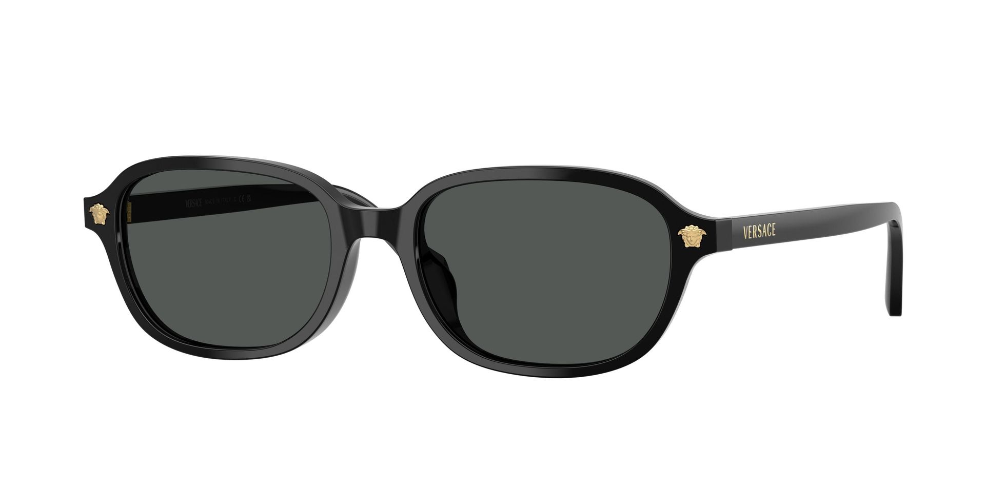 Versace Kobieta Versace VE4514D GB1/87 Okulary przeciwsłoneczne Acetat Czarny Szary Pillow Normalna - Image 1