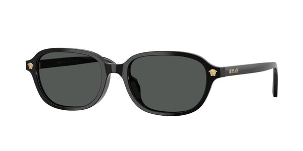 Versace Kobieta Versace VE4514D GB1/87 Okulary przeciwsłoneczne Acetat Czarny Szary Pillow Normalna