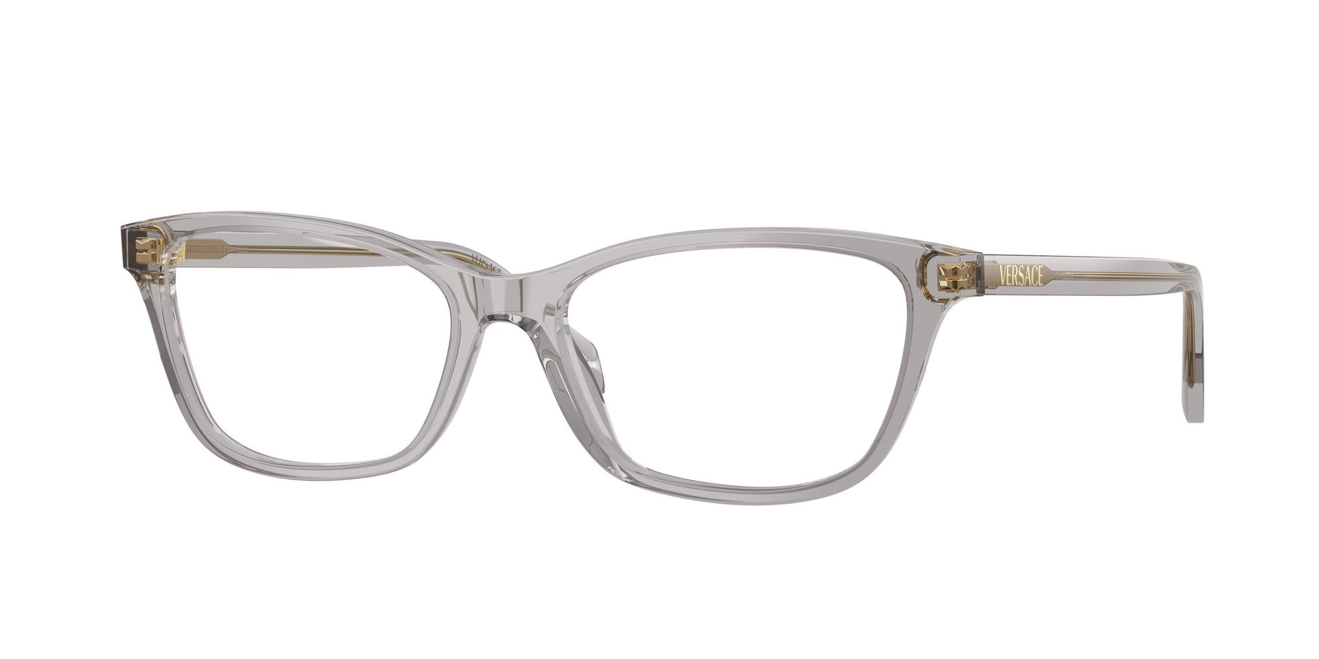 Versace Woman Versace VE3375 593 Optical frames Acetate Grey Transparent Cat Eye Normal - Image 1