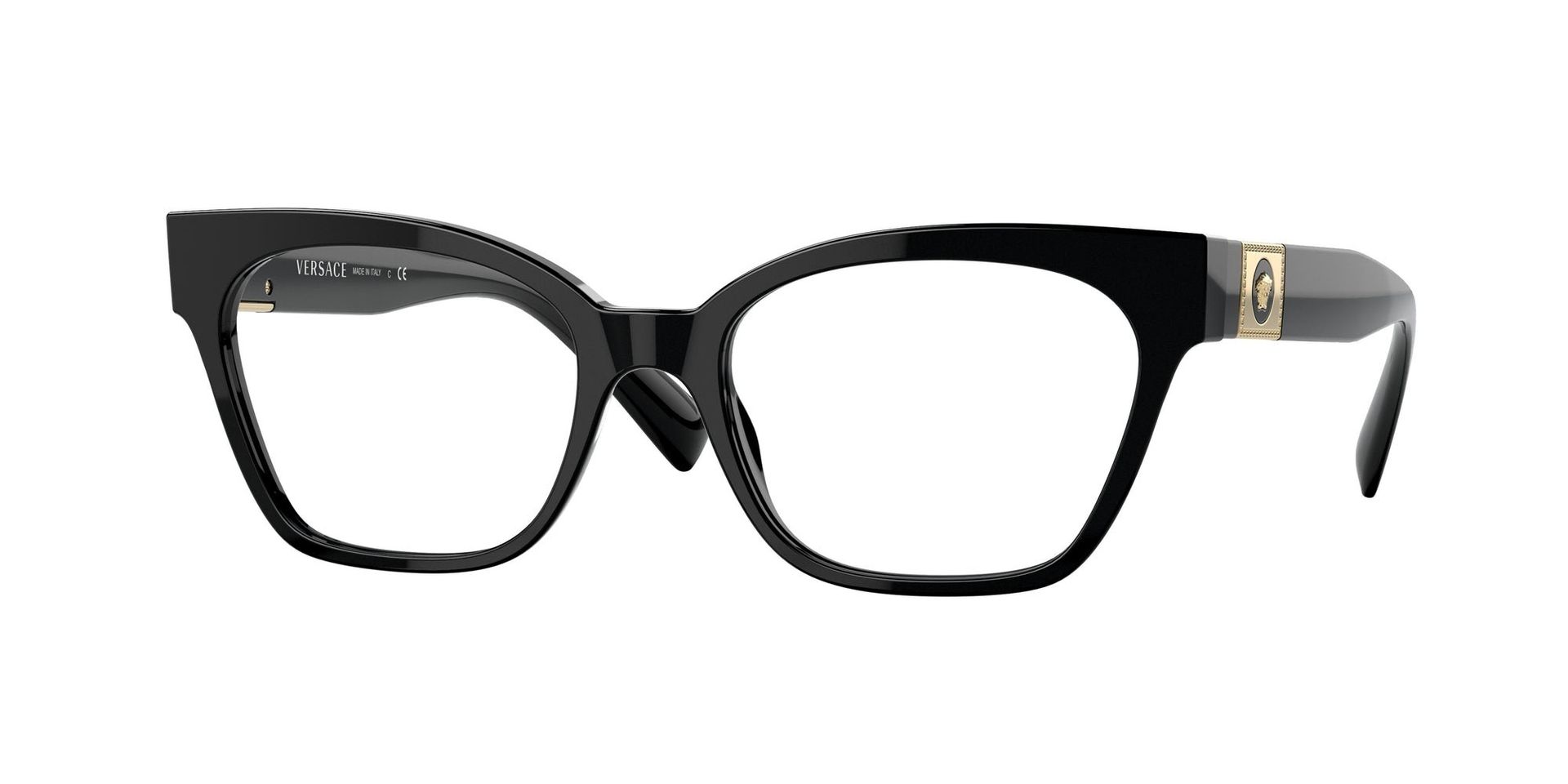 Versace Kobieta Versace VE3294 GB1 Oprawki optyczne Acetat Czarny Cat Eye Normalna - Image 1