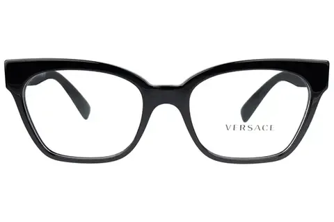 Versace Kobieta Versace VE3294 GB1 Oprawki optyczne Acetat Czarny Cat Eye Normalna - Thumbnail 2