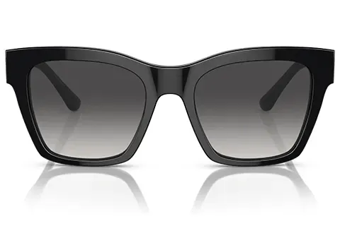 Dolce & Gabbana Kobieta Dolce & Gabbana DG4384 501/8G Okulary przeciwsłoneczne Acetat Czarny Szary Kwadratowy Normalna Zacieniony - Thumbnail 2